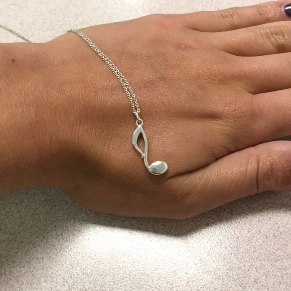 Music Note Pendant Necklace 